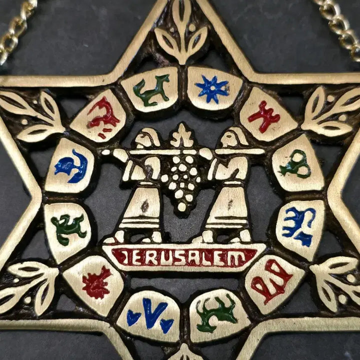 [BUNJANG] Vintage Israel Jerusalem Brass Pendant / 빈티지 이스라엘 JERUSALEM 황동 팬던트