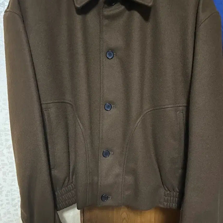 [BUNJANG] Allennes Wool Short Blouson Jacket Brown Size 2 / 알렌느 울 숏 블루종 자켓 브라운 2사이즈