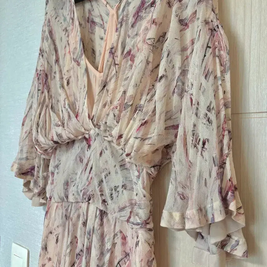 [BUNJANG] IRO Chiffon Pink Dress / IRO 이로 원피스 쉬폰 핑크 36