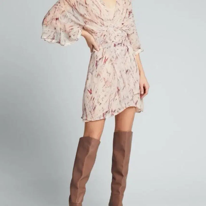 [BUNJANG] IRO Chiffon Pink Dress / IRO 이로 원피스 쉬폰 핑크 36