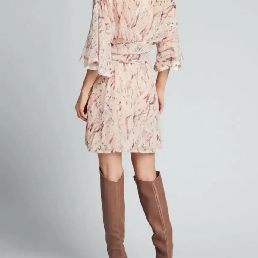 [BUNJANG] IRO Chiffon Pink Dress / IRO 이로 원피스 쉬폰 핑크 36