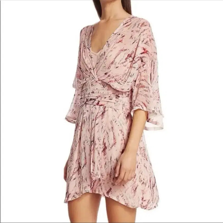 [BUNJANG] IRO Chiffon Pink Dress / IRO 이로 원피스 쉬폰 핑크 36