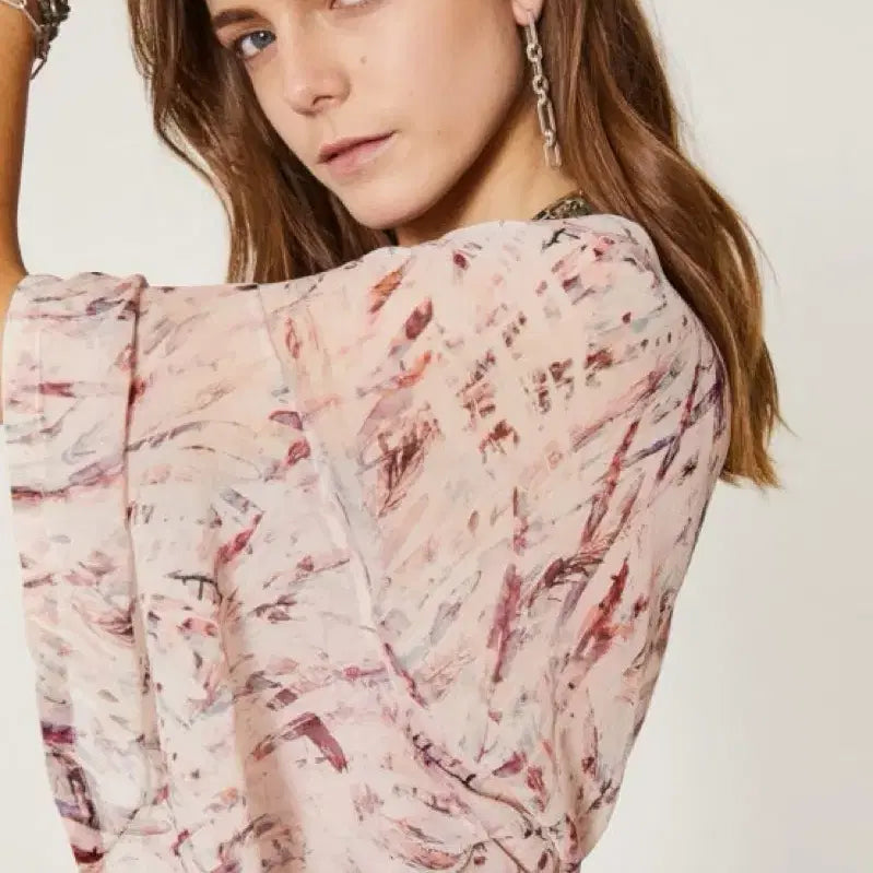 [BUNJANG] IRO Chiffon Pink Dress / IRO 이로 원피스 쉬폰 핑크 36