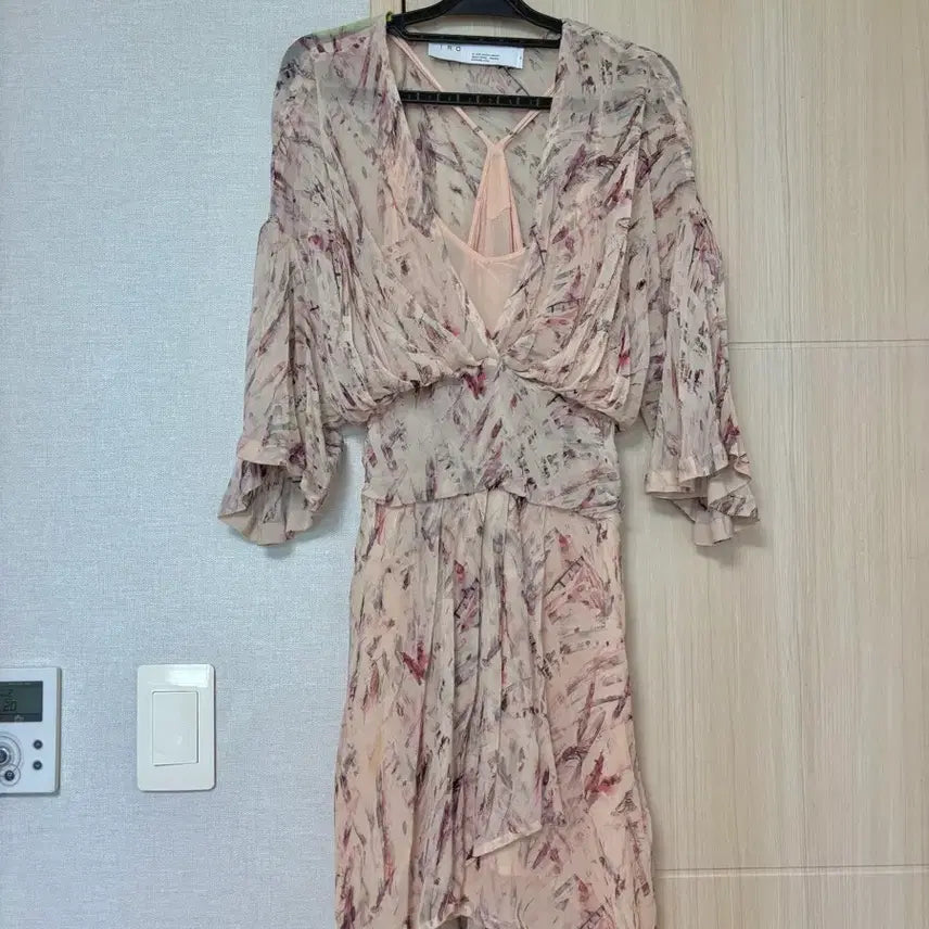 [BUNJANG] IRO Chiffon Pink Dress / IRO 이로 원피스 쉬폰 핑크 36