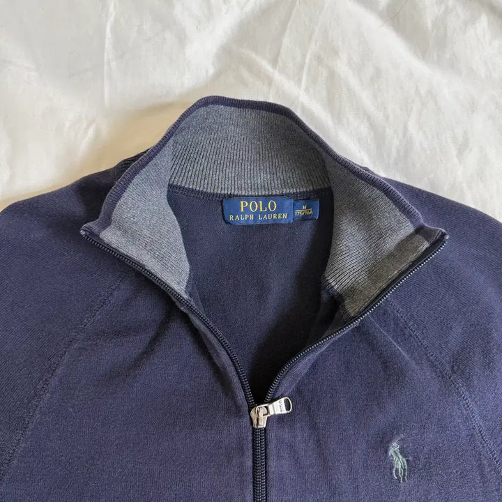 [BUNJANG] Polo Ralph Lauren Navy Zip-Up Cardigan M / 폴로 랄프로렌 네이비 집업 가디건 M