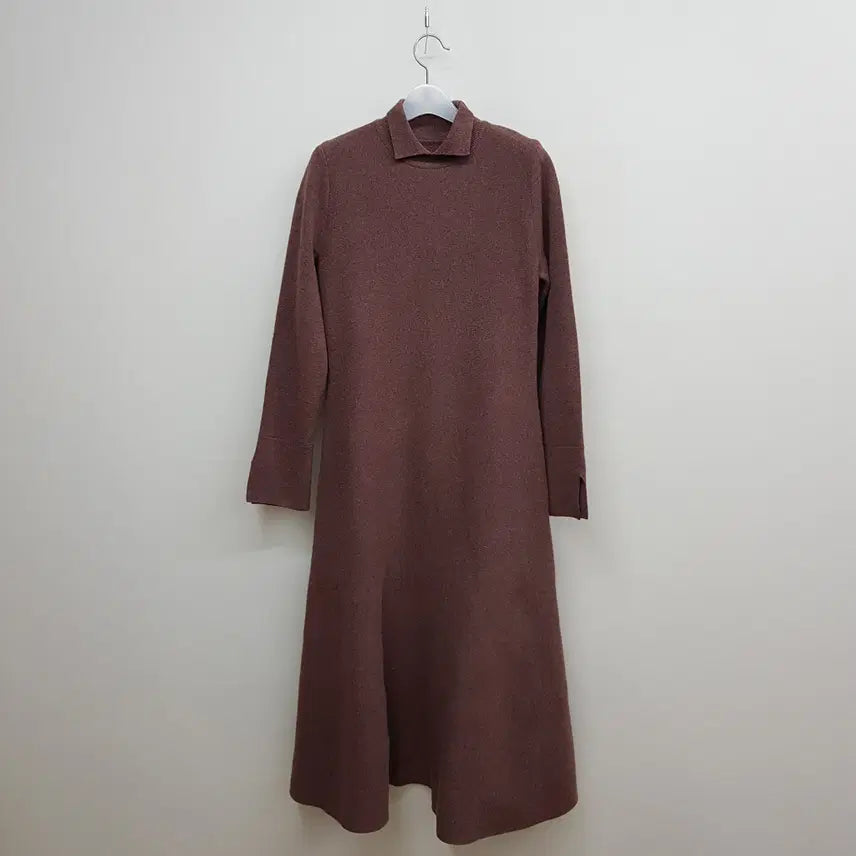 [BUNJANG] Hanseom Lanvin Cashmere Blend Knit Long Dress / 한섬 랑방 캐시미어 블렌드 니트 롱 원피스 F사이즈