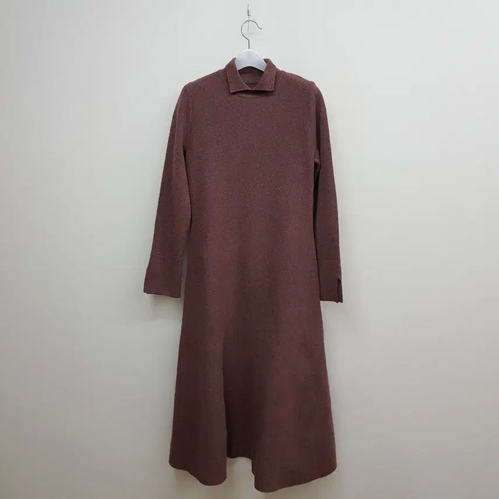 [BUNJANG] Hanseom Lanvin Cashmere Blend Knit Long Dress / 한섬 랑방 캐시미어 블렌드 니트 롱 원피스 F사이즈