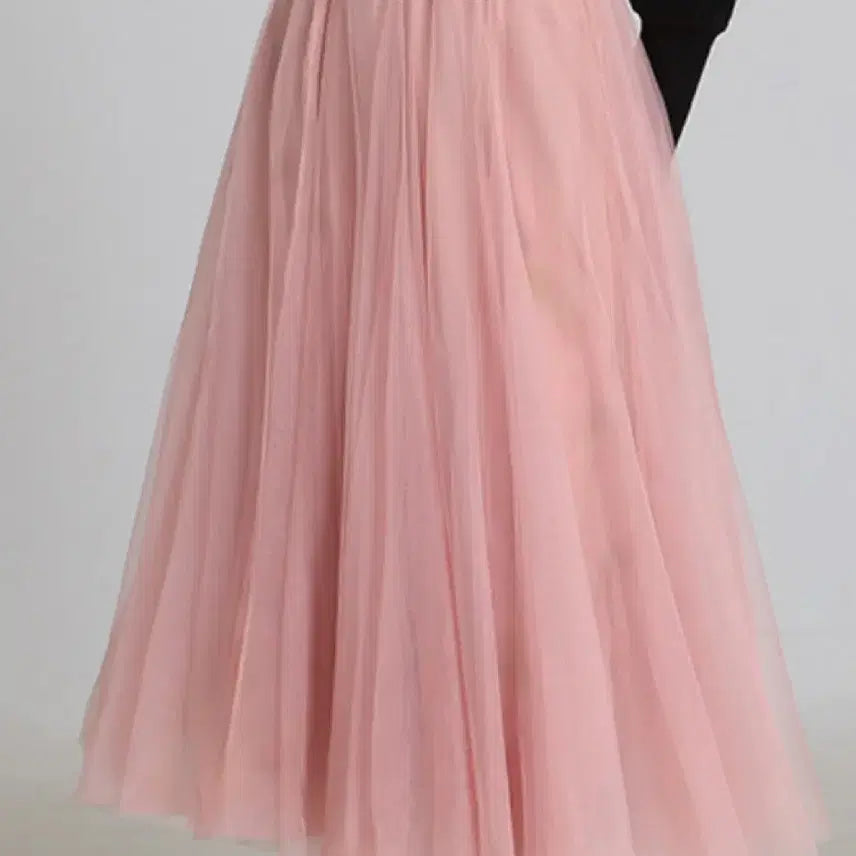 [BUNJANG] Shasha Tulle Long Skirt / 샤샤 튤 스커트 롱스커트 핑크 or 베이지 택 1