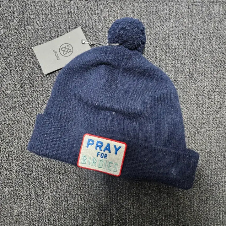 [BUNJANG] Z.FOR.E PRAY Navy Beanie / 지포어 PRAY 비니 네이비