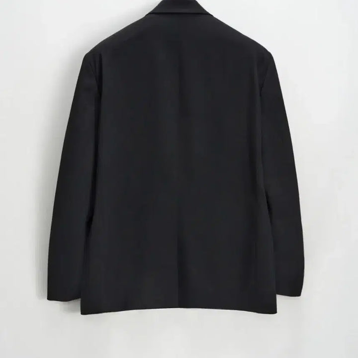 [BUNJANG] Facade Pattern Boy Fit Double Jacket - Black / 파사드패턴 보이핏 더블자켓 _ 블랙