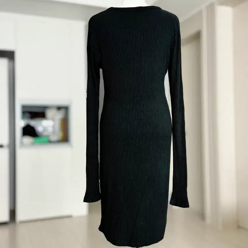 [BUNJANG] Brandy Melville Black Long Sleeve Mini Dress / 브랜디 맬빌 블랙 롱 슬리브 미니 원피스