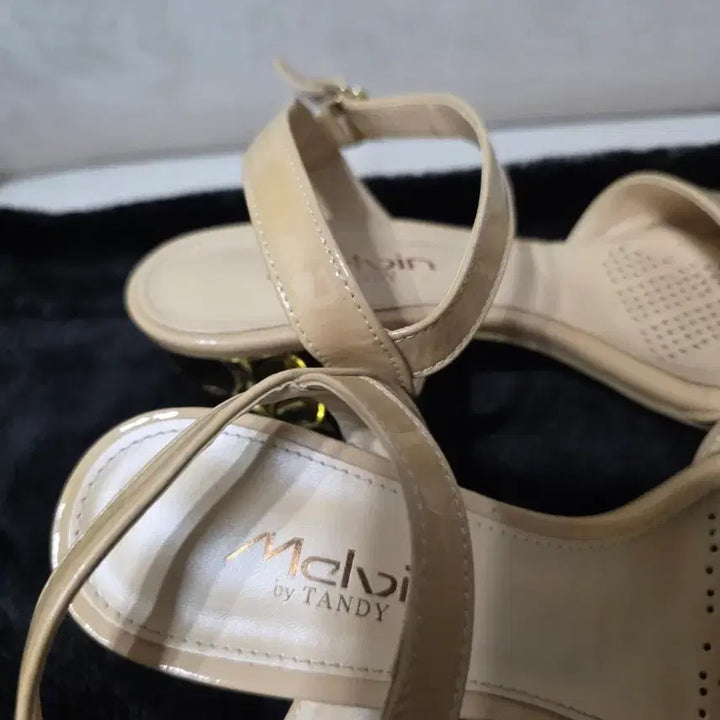 [BUNJANG] Tandy Beige Heeled Sandals Pumps / 탠디베이지 샌들힐 펌프스
