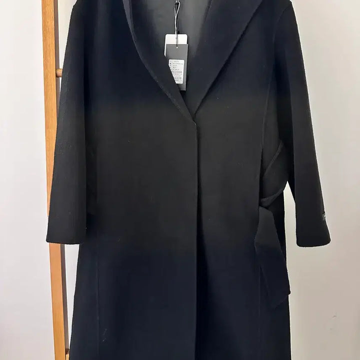 [BUNJANG] ab.f.z Black Wool Hooded Coat (Free Size) / (새상품)ab.f.z 블랙 울 후드코트(사이즈Free)