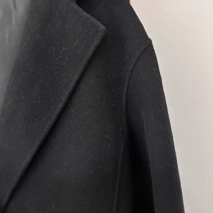 [BUNJANG] ab.f.z Black Wool Hooded Coat (Free Size) / (새상품)ab.f.z 블랙 울 후드코트(사이즈Free)