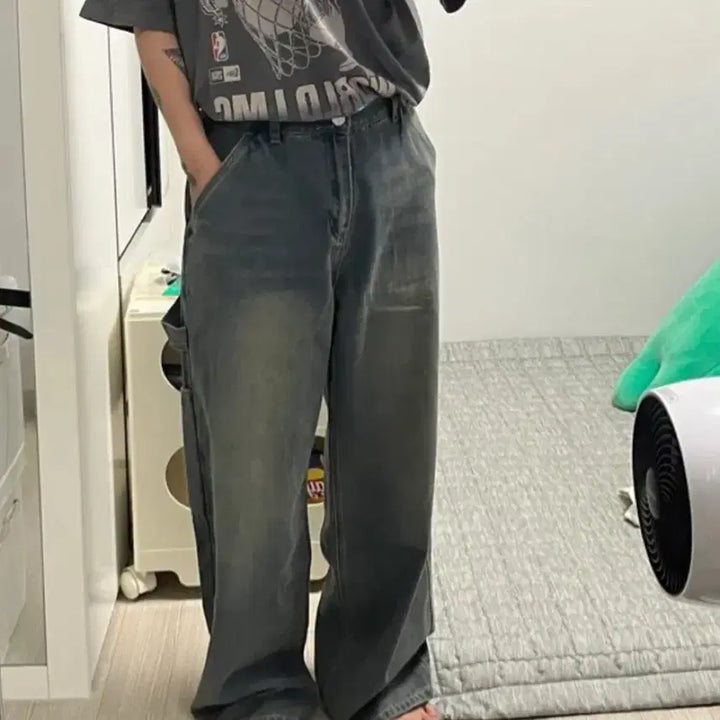 [BUNJANG] Washing Denim Pants S / 키링워싱데님팬츠s