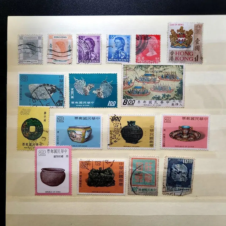 [SOLD OUT] 홍콩+대만 우표 사용제 17종