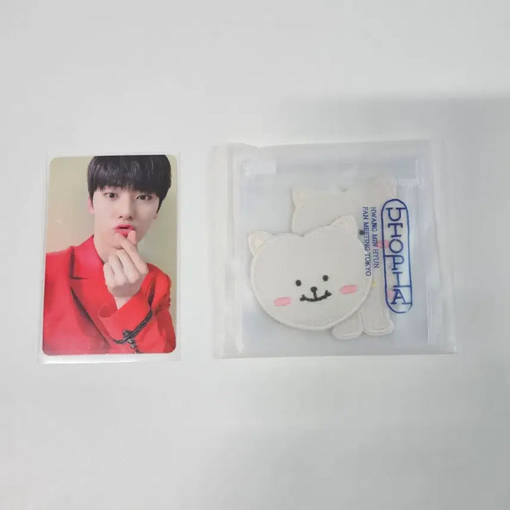 [BUNJANG] Hwang Minhyun Photocard + Hwangdo Nyan 2 Sticker Set Bundle / 황민현 포카 1장 + 황도냥2 스티커세트 일괄