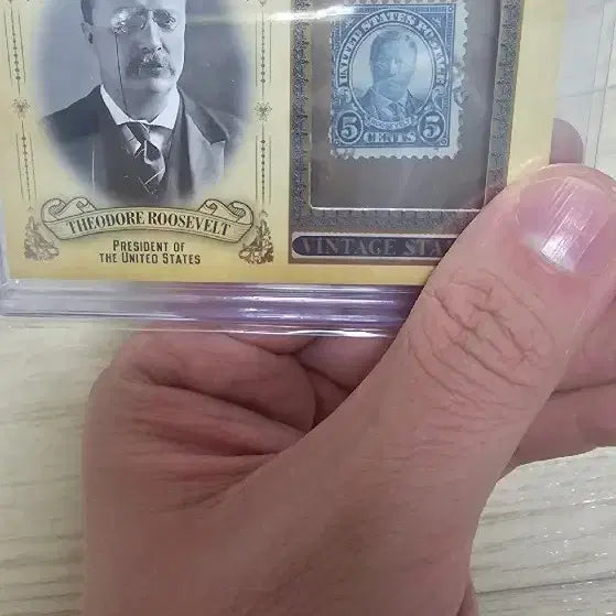 [BUNJANG] Goodwin Champion Roosevelt Vintage Stamp Card / 미국 대통령 굿윈 챔피언 루즈벨트 빈티지 우표 카드