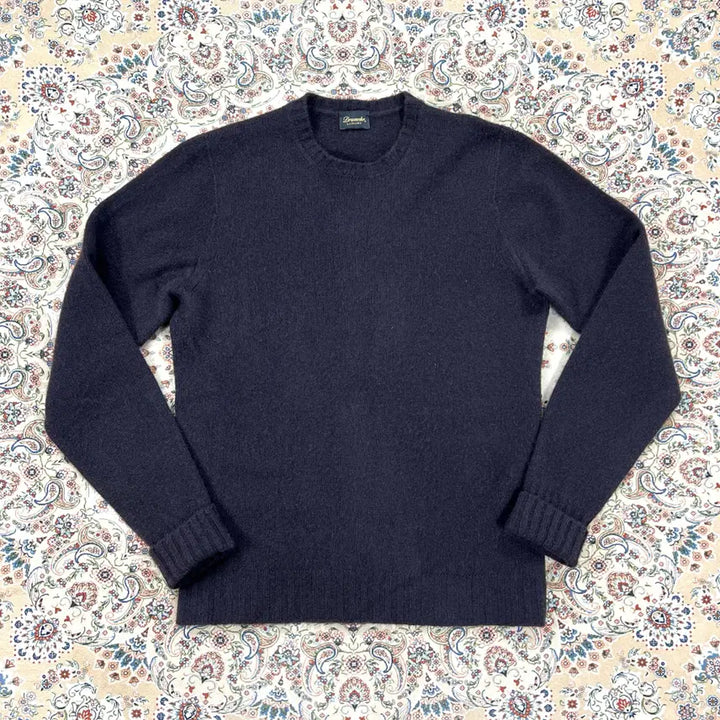 [BUNJANG] Drumohr Luxury Label Cashmere Knit Sweater / [A등급 46-48] 드루모어 럭셔리라벨 다크브라운 캐시미어 니트스웨터