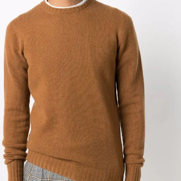 [BUNJANG] Drumohr Luxury Label Cashmere Knit Sweater / [A등급 46-48] 드루모어 럭셔리라벨 다크브라운 캐시미어 니트스웨터