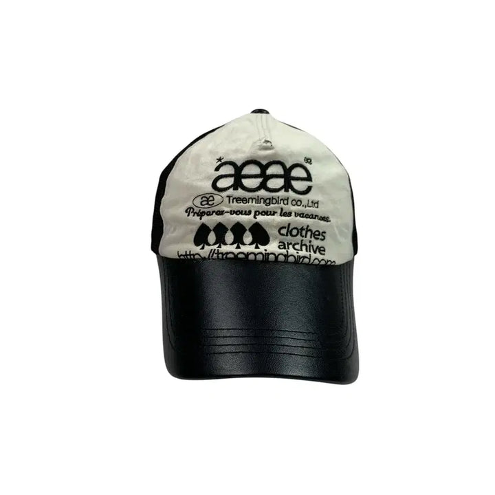 [BUNJANG] AIEAIE x Trimming Bird Web Logo Mesh Cap White / 에이이에이이 x 트리밍버드 웹 로고 메쉬 캡 화이트