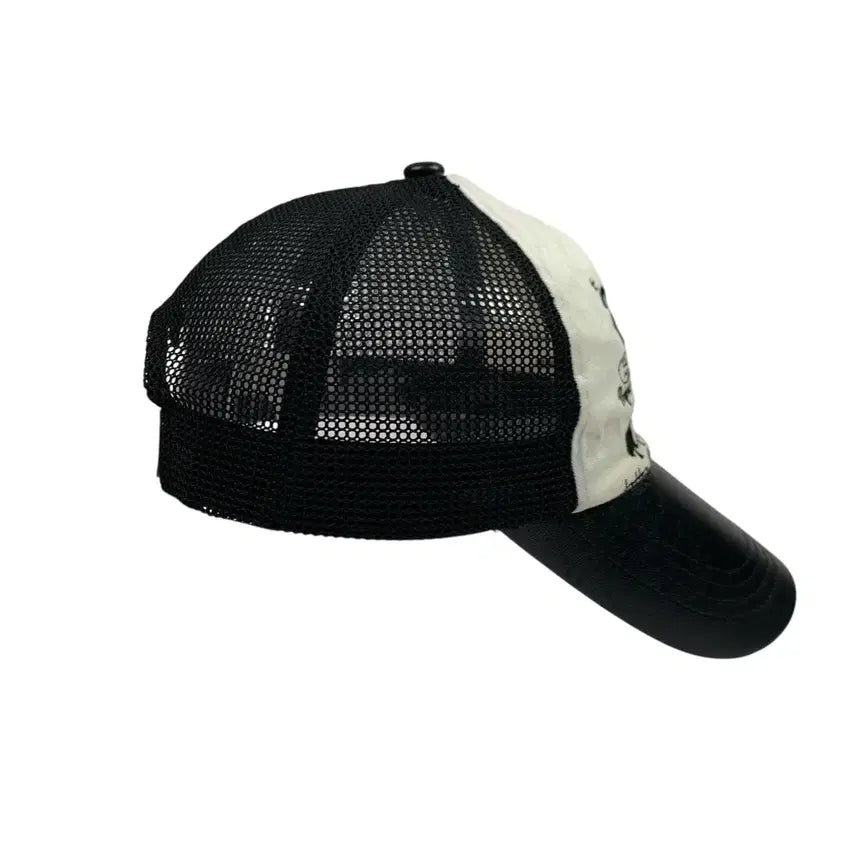 [BUNJANG] AIEAIE x Trimming Bird Web Logo Mesh Cap White / 에이이에이이 x 트리밍버드 웹 로고 메쉬 캡 화이트