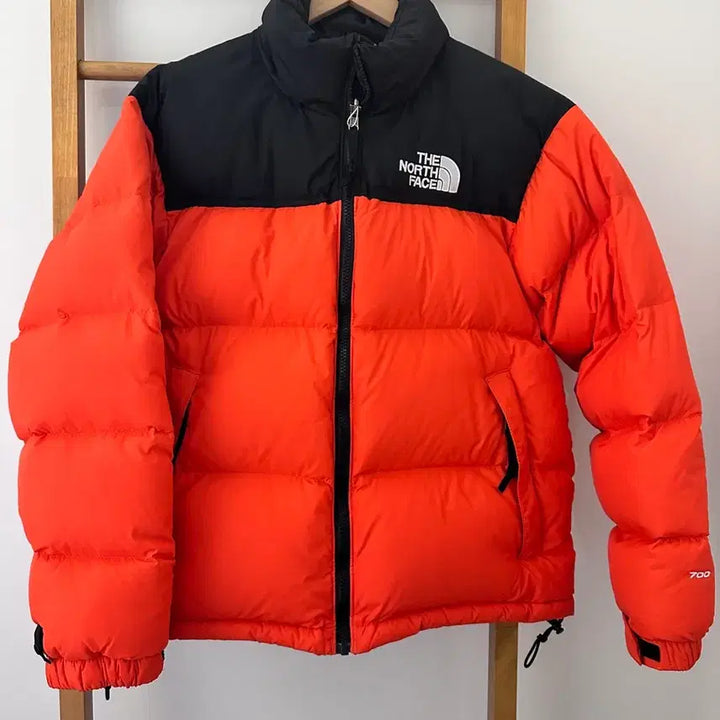 [BUNJANG] The North Face 700 NUPTSE Puffer Jacket Orange/Black (Size S) / 노스페이스 700 눕시 패딩 오렌지/블랙(사이즈S)