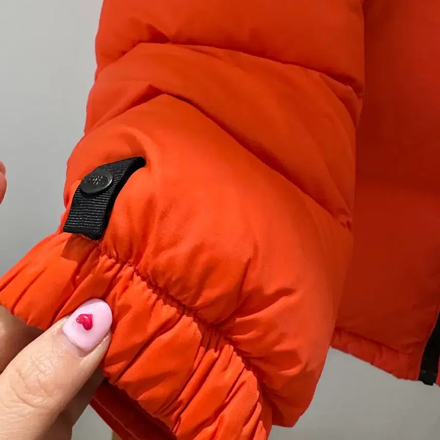 [BUNJANG] The North Face 700 NUPTSE Puffer Jacket Orange/Black (Size S) / 노스페이스 700 눕시 패딩 오렌지/블랙(사이즈S)