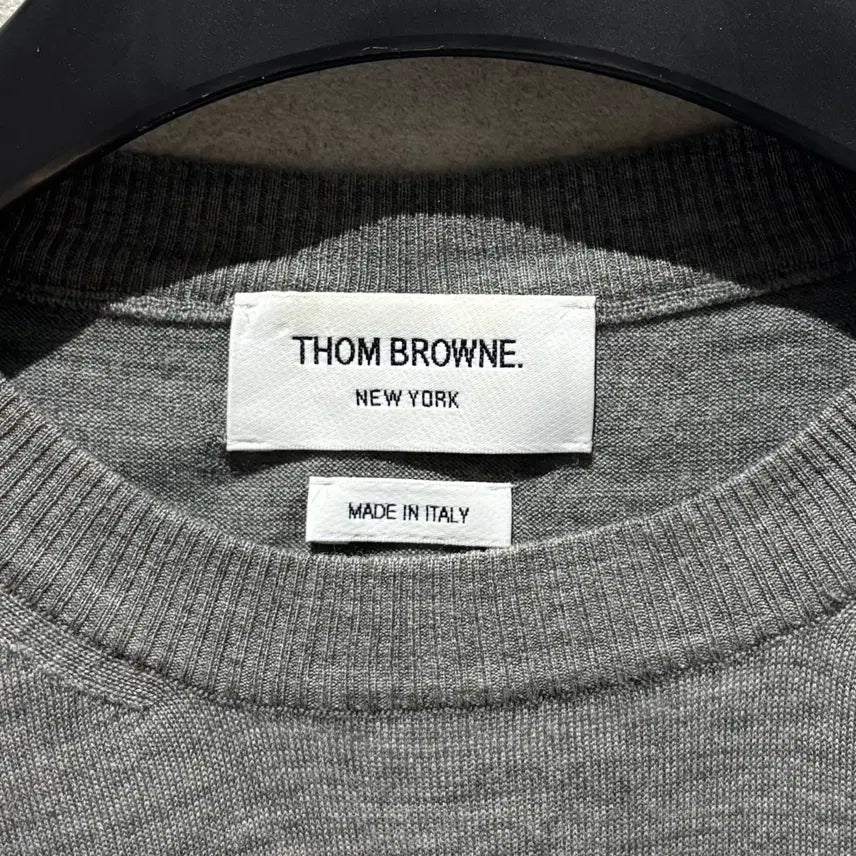 [BUNJANG] Thom Browne Merino Wool Knit Sweater / [정품/3] 톰브라운 사선완장 메리노 울 니트