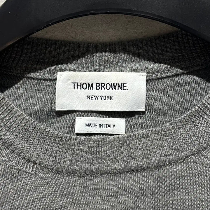 [BUNJANG] Thom Browne Merino Wool Knit Sweater / [정품/3] 톰브라운 사선완장 메리노 울 니트