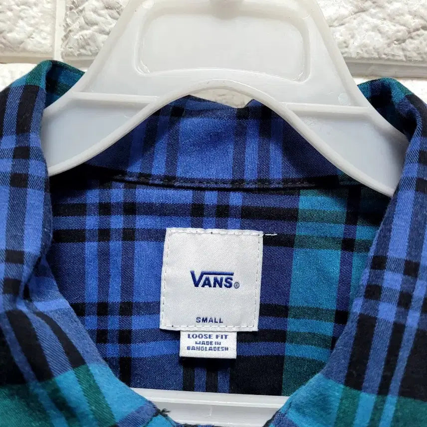 [BUNJANG] Vans Checkered Short Sleeve Shirt (Loose Fit) - S / 반스  체크 반팔 셔츠 루즈핏 S
