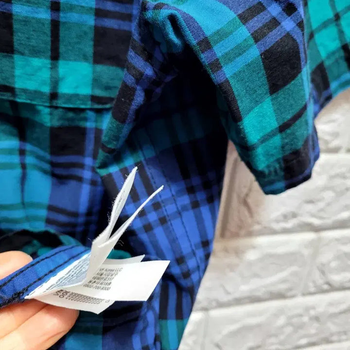 [BUNJANG] Vans Checkered Short Sleeve Shirt (Loose Fit) - S / 반스  체크 반팔 셔츠 루즈핏 S