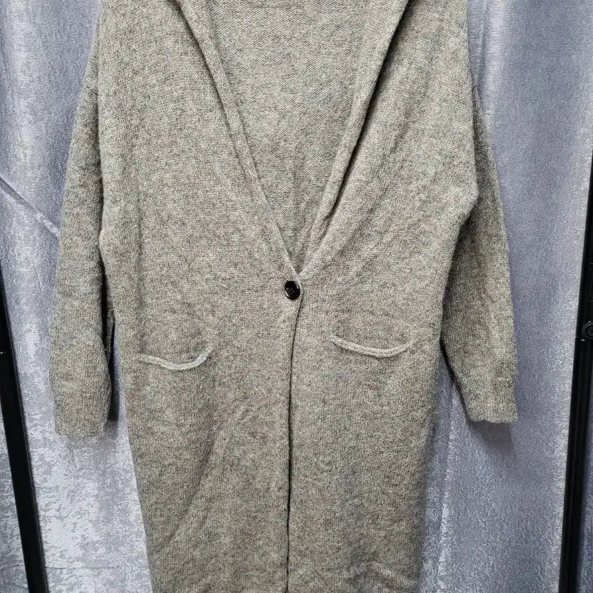 [BUNJANG] Uniqlo 100% Wool Long Hooded Cardigan / [울100%] 유니클로 롱 후드 가디건