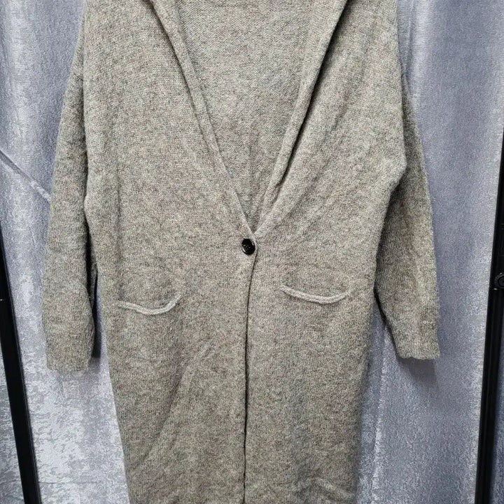 [BUNJANG] Uniqlo 100% Wool Long Hooded Cardigan / [울100%] 유니클로 롱 후드 가디건