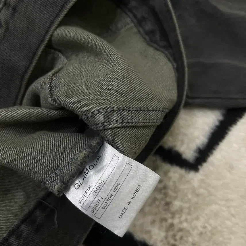 [BUNJANG] Glamour Two-Pocket Black Denim Trucker Jacket / [실측2XL]Glamour 투포켓 흑청 데님 트러커 자켓
