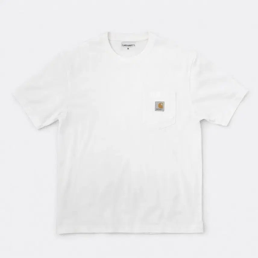 [BUNJANG] Carhartt WIP Logo T-shirt / [정품/급처] 칼하트 WIP 반팔티 L 화이트 오버핏 / 실착1회 S급