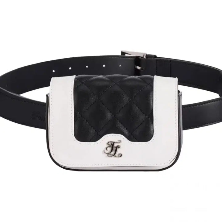 [BUNJANG] Belt Bag Black/White / 벨트백 블랙/화이트