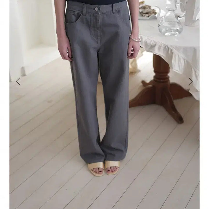 [BUNJANG] Ere Classic Straight Denim Gray Jeans / 에레 클래식 스트레이트 데님 그레이 38