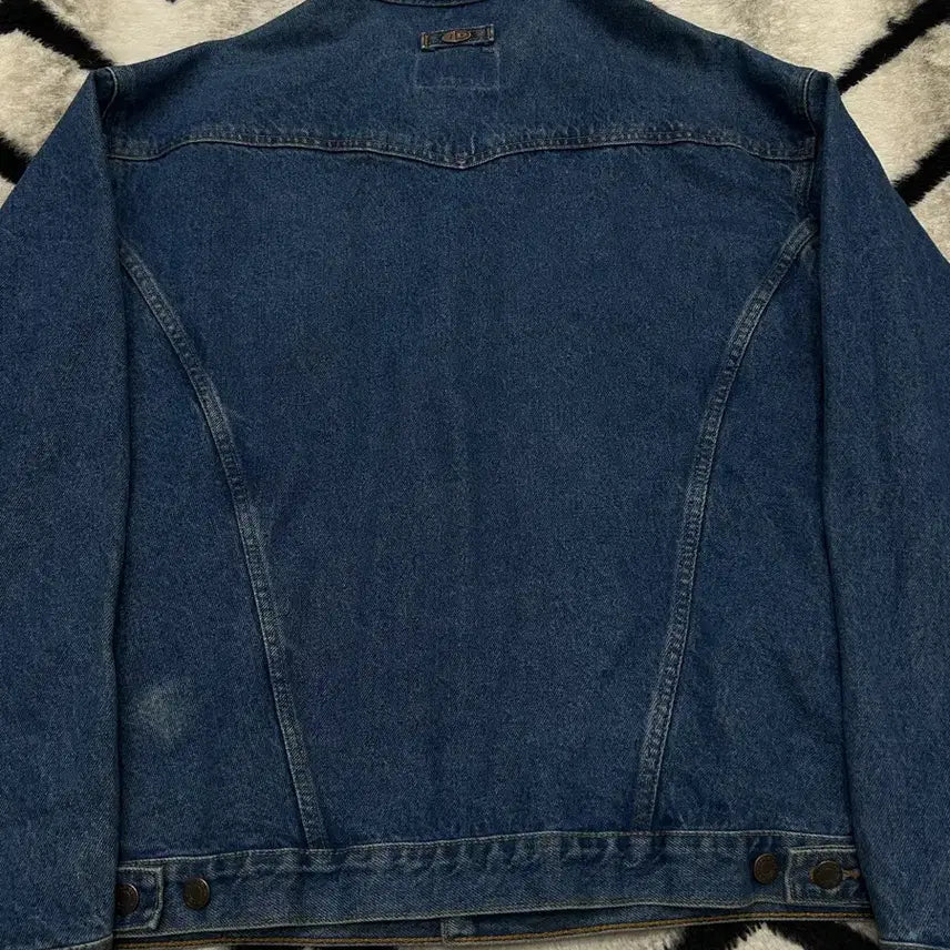 [BUNJANG] Canada Id Wear Leather Collar Denim Jacket / [XL]Canada Id Wear 가죽 카라 데님 자켓