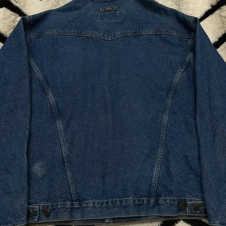 [BUNJANG] Canada Id Wear Leather Collar Denim Jacket / [XL]Canada Id Wear 가죽 카라 데님 자켓