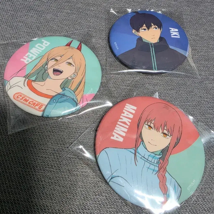 [BUNJANG] Chainsaw Man Cafe Makima/Power/Aki Can Badges / 체인소맨 카페 캔뱃지_마키마/파워/아키