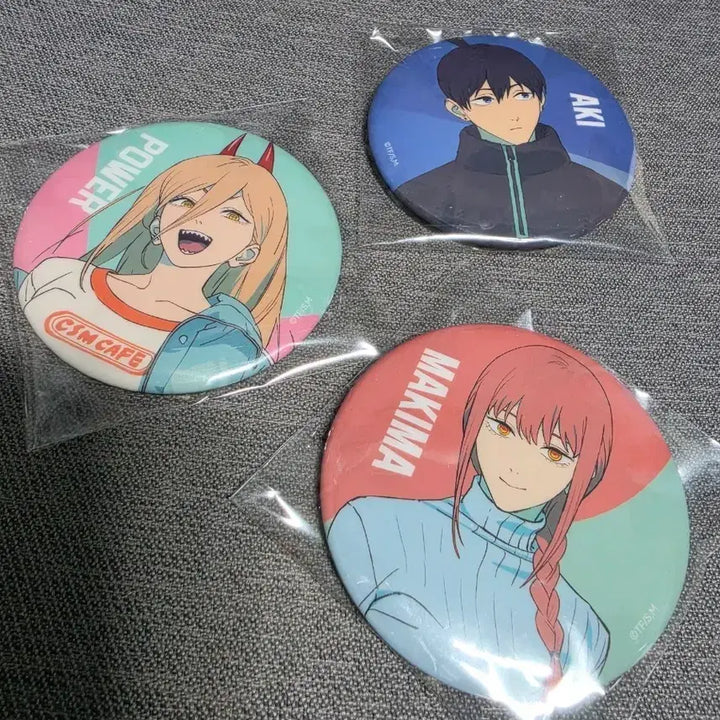 [BUNJANG] Chainsaw Man Cafe Makima/Power/Aki Can Badges / 체인소맨 카페 캔뱃지_마키마/파워/아키