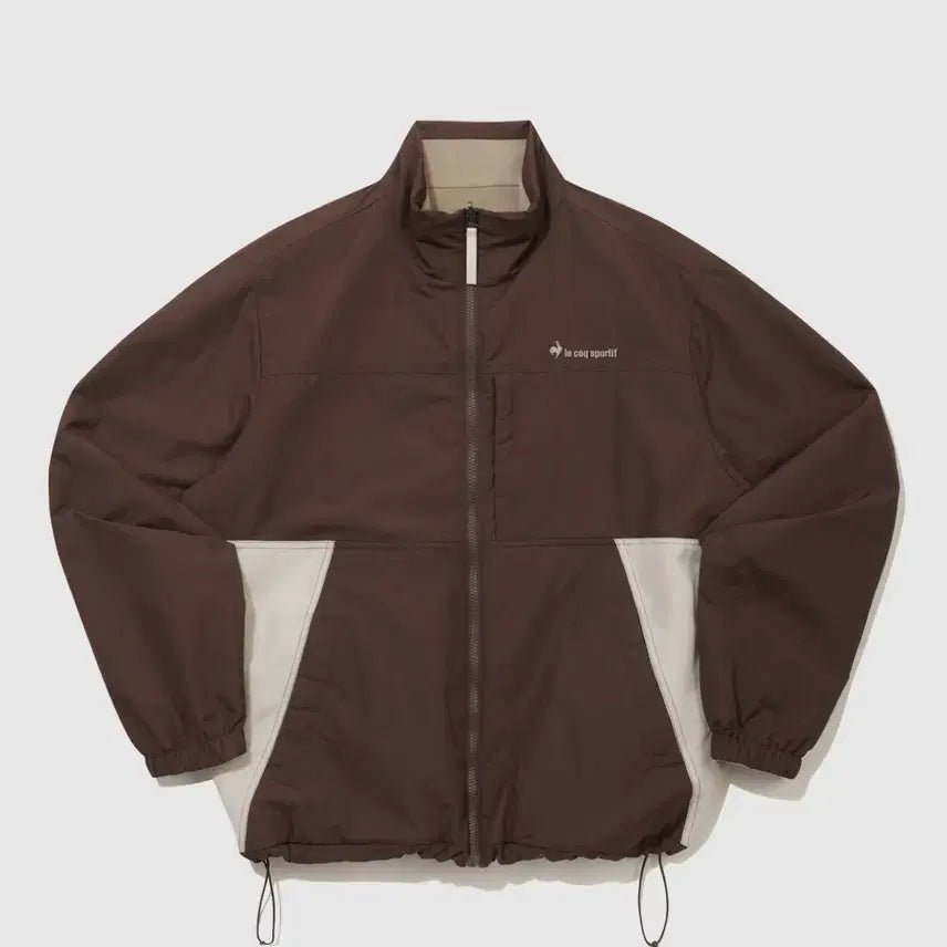 [BUNJANG] Le Coq Sportif Unisexe Dues Reversible Loose Fit Jacket - Brown / 르꼬끄 유니 듀스 리버시블 루즈핏 자켓 BROWN