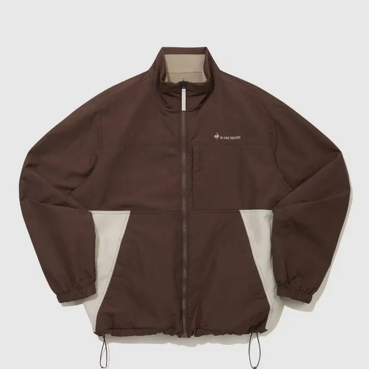 [BUNJANG] Le Coq Sportif Unisexe Dues Reversible Loose Fit Jacket - Brown / 르꼬끄 유니 듀스 리버시블 루즈핏 자켓 BROWN