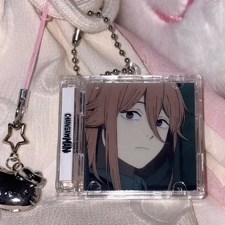 [BUNJANG] Chainsaw Man NFC Reze Arc Angel Devil Double-Sided Acrylic CD Keychain / [체인소 맨] NFC 레제편 천사의 악마 양면 아크릴 CD 키링