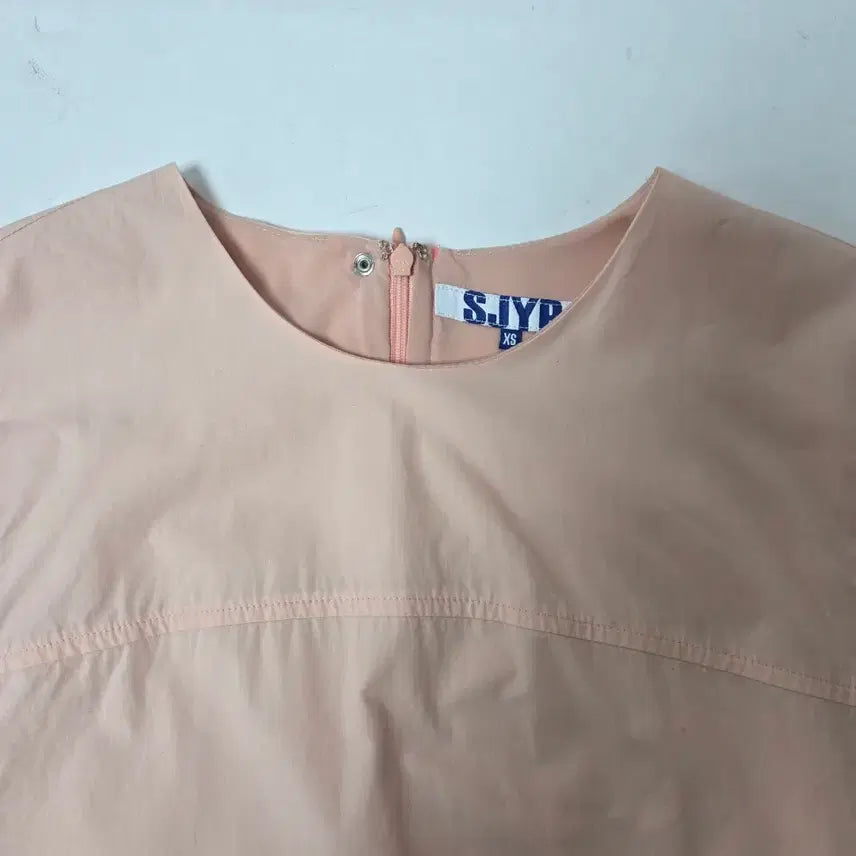 [BUNJANG] SJYP Oversized Cotton Sleeves Dress Light Pink (XS) / SJYP 면 박시핏 슬리브스 원피스 라이트핑크(XS)