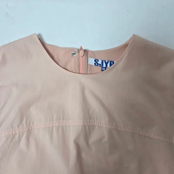 [BUNJANG] SJYP Oversized Cotton Sleeves Dress Light Pink (XS) / SJYP 면 박시핏 슬리브스 원피스 라이트핑크(XS)