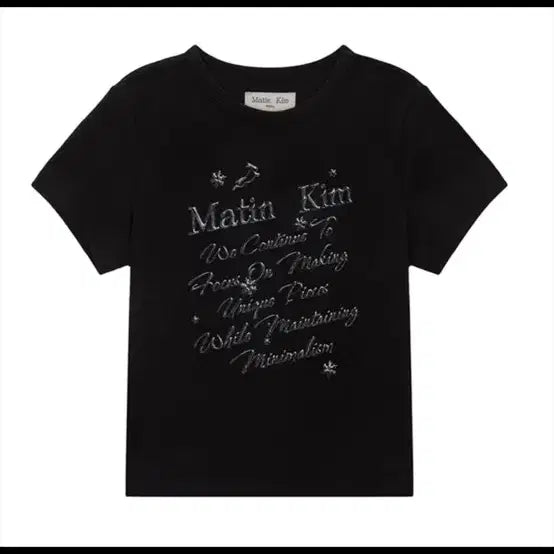 [BUNJANG] Matinkim Glow Printing Crop Top (M) / 마뗑킴 글로우 프린팅 반팔티(M,새상품)