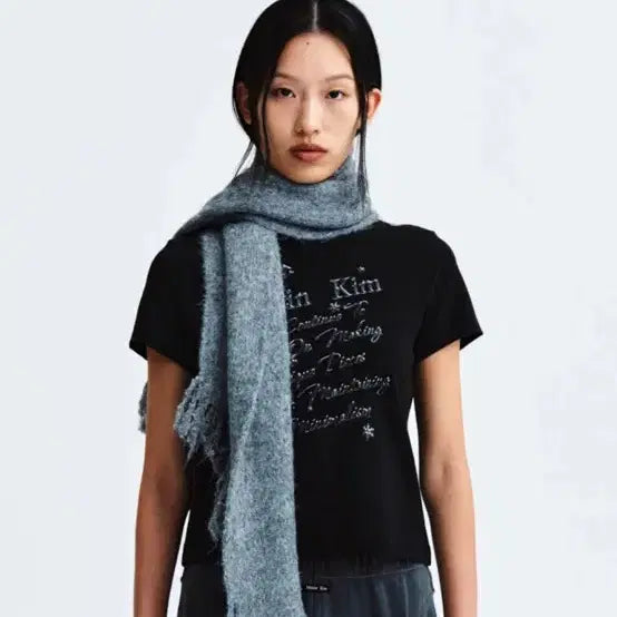 [BUNJANG] Matinkim Glow Printing Crop Top (M) / 마뗑킴 글로우 프린팅 반팔티(M,새상품)