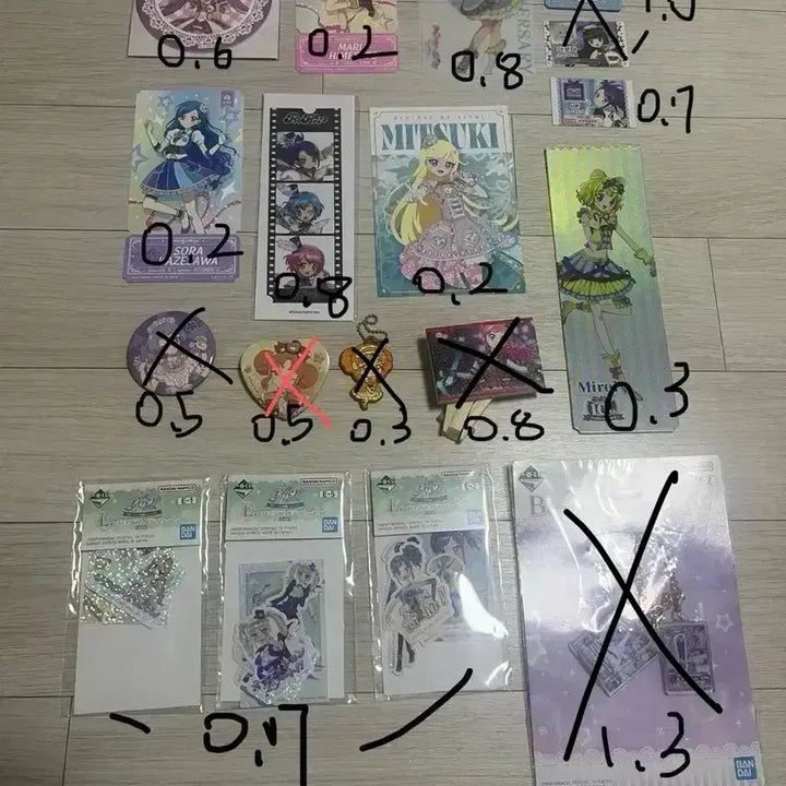 [BUNJANG] Aikatsu Seira Mini Board / 아이프리 아이카츠 스타파라 쿠지 지류 특전 양도